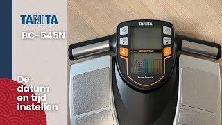 TANITA BC-545N De datum en tijd instellen