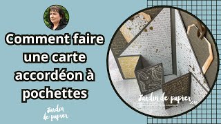 Carte accordéon avec pochettes - Stampin' Up! Collection Douceurs de la nature