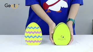 Easter egg shaped gift box