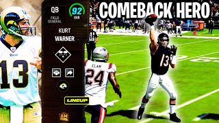 KURT WARNER IS AN ALL MADDEN COMEBACK HERO | MADDEN 24 ULTIMATE TEAM GAMEPLAY