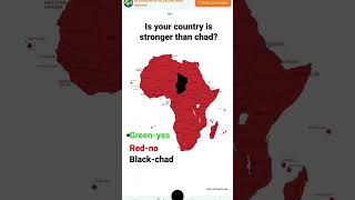 Is your county is stronger than chad? #shorts #viral #map