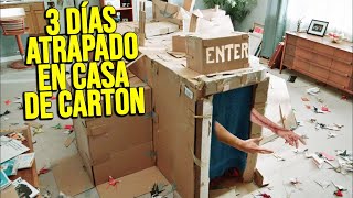 Queda Atrapado 3 Días en una Casa de Cartón para su hijo | Resumen en 10 Minutos