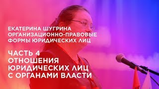 Формы юридических лиц. Часть 4. Отношения юридических лиц с органами власти.