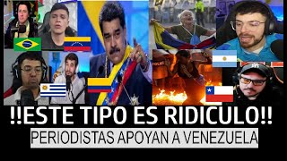 PERIODISTAS LATINOS LIQUIDAN a MADURO por FRAUDE en ELECCIONES y APOYAN A VENEZUELA