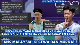 Menggemparkan!! Lee Zii Jia Alami Kekalahan Aneh, Ini Komentar Kecewa Fans Badminton Malaysia