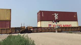 BNSF double stack train by Casselton North Dakota