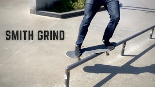 How to Frontside Smith Grind On A Rail (Front Smith Skateboarding)