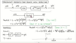 Digital control 19: Equivalent discrete-time plant models with dead-time