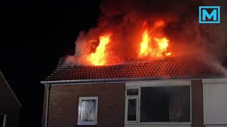 Uitslaande woningbrand Jorisakkerstraat Helvoirt