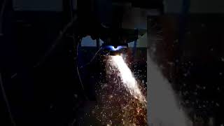 CUT-130H with Trafimet A151 manual torch, Mild steel thickness 60mm