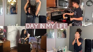 a day in my life: quarantined, creating content, online school & self care