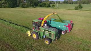 Grass silage 2018 - John Deere 6810, 7230R, New Holland T7050, Zetor Forterra 140HD