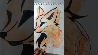 chalak lomri #video #viral #shots #art #creativity #creative #drawing #painting #fox #drawingpaint