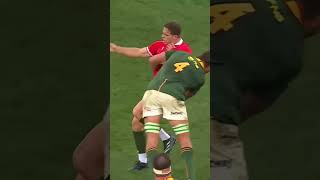 RIB BREAKING tackle by Eben Etzebeth | South Africa vs Wales Rugby #shorts