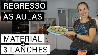 Regresso às aulas - Material Escolar + 3 Sugestões de Lanches para levar para a escola