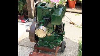 The Lister type D stationary engine up and running