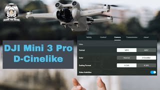 DJI Mini 3 Pro How to do D-Cinelike mode #shaunthedrone