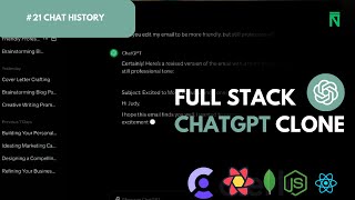 Build And Deploy Your Own Chatgpt For Free With React 19 #21 Fetching Chat History