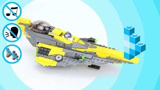 Anakins Jedi Starfighter - Full Length Lego Build [75214]