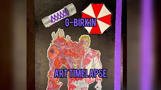 William Birkin - G1 - Resident Evil 2 🧪 🦠 - Art Timelapse