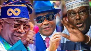 PRESIDENT. BOLA TINUBU, ATIKU ABUBAKAR AND NYESOM WIKE GAME OF THRONE IN NIGERIA POLITICS