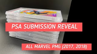 8 Card PSA Submission Reveal - 2017, 2018 Marvel PMG