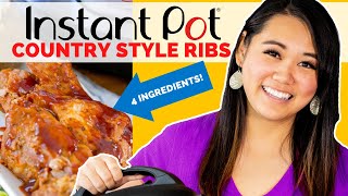 Instant Pot Country Style Ribs with 4 Ingredients!