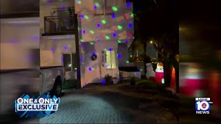 Holiday light projector stolen from outside Hialeah family's home