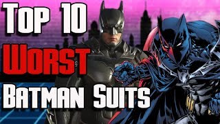 Top 10 WORST Batman Suits of All Time | DC Batman's Batsuit Hall of Shame