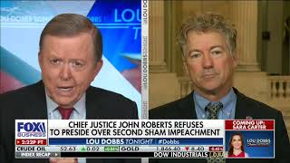 Sen. Paul Joins Lou Dobbs to discuss Impeachment - January 27, 2021