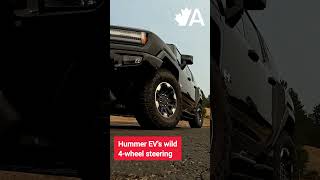 Four-wheel steering helps the Hummer EV "Crabwalk"  #shorts #HummerEV #AutoTrader #AutoTraderCanada