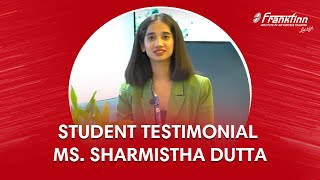 Frankfinn Student Testimonial | Ms. Sharmistha Dutta Placements as a Cabin Crew with Air India