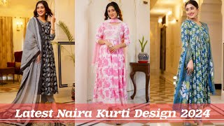 Eid Naira Kurti Design/ Naira Kurti Design 2024/ Latest Naira Kurti Design/ Naira Kurti Design