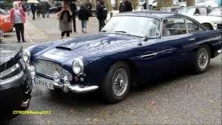 ASTON MARTIN DB4 ( IV ) not DB5 - 1961 sound action British car show Nantua [HD]