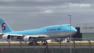 Epic Moment Korean 747-8B5 Returns to London Heathrow