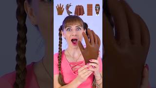 ASMR Emoji Eating Brown Food Jelly, Banana Mukbang😋😅#shorts