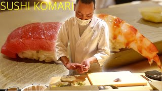 OMAKASE AT SUSHI KOMARI -Tameike-sanno,Tokyo - October 2022 - Japanese Food 【tokyo vlog】