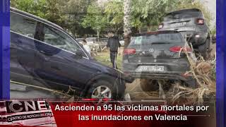 Ascienden a 95 las víctimas mortales por las inundaciones en Valencia