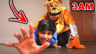 FREDDY FAZBEAR ATTACKED MY LITTLE BROTHER AT 3AM!! *FNAF IS REAL*