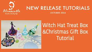 GIFTS SOLUTION FOR HALLOWEEN & CHRISTMAS | Hat shaped treat box Tutorial - #Alinacutle® #AlinaCraft