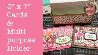 5" x 7" Cards and Bonus Holder Tutorial