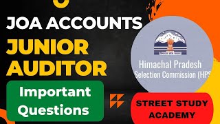 Accounts Important MCQ Questions ⚫ HP Junior Auditor Questions ⚫ HPSSC JOA Accounts Questions