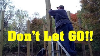 Ladder KILLS MY BACK But That Is How It Gets Done - Endure!!! Homesteading ASMR 101 Tractor Shed