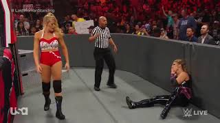 Lacey Evans vs Natalya Last Woman Standing Match WWE Raw Oct 7th 2019 Part 2