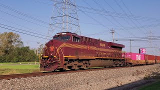 A variety of heritage units from both CSX and NS on the New Castle District at Sharonville Ohio!