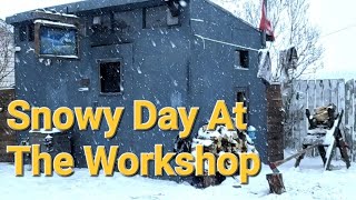 Snowy Day At The Workshop