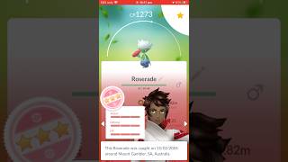 HUNDO ROSERADE POKÉMON GO CARNIVAL OF LOVE #shorts  #youtube #viral #trending #pokemon #tiktok