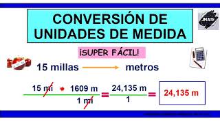 APRENDE A CONVERTIR UNIDADES DE MEDIDA ¡MUY FACIL¡