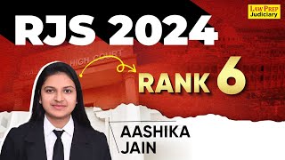 RJS 2024 Interview | Aashika Jain | Rank 6 | RJS Result 2024