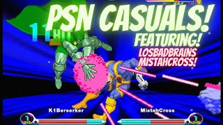 MvC2 - PSN Casuals(Overlay Test) - Khaos Dimension (Featuring LosBadBrains/MistahCross) 03/18/24